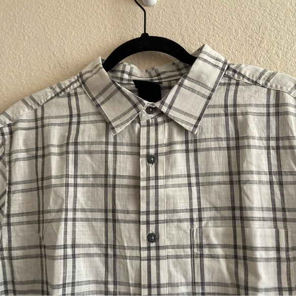 NWT The North Face Hammetts Shirt II Tin Grey Check Plaid Button Down Mens Large - Picture 6 of 12